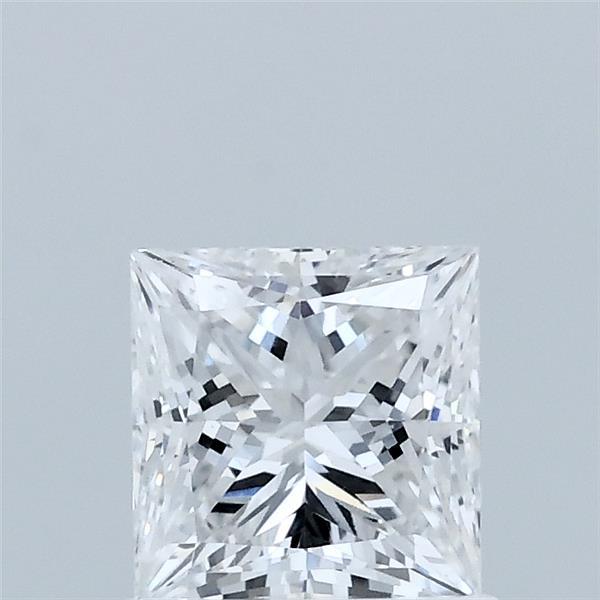 0.96 Carat Princess Lab Grown Diamond, Excellent Polish, D Color, VVS2 Clarity