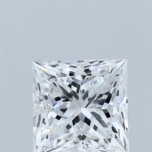 1.00 Carat Princess Lab Grown Diamond, Excellent Polish, D Color, VVS2 Clarity