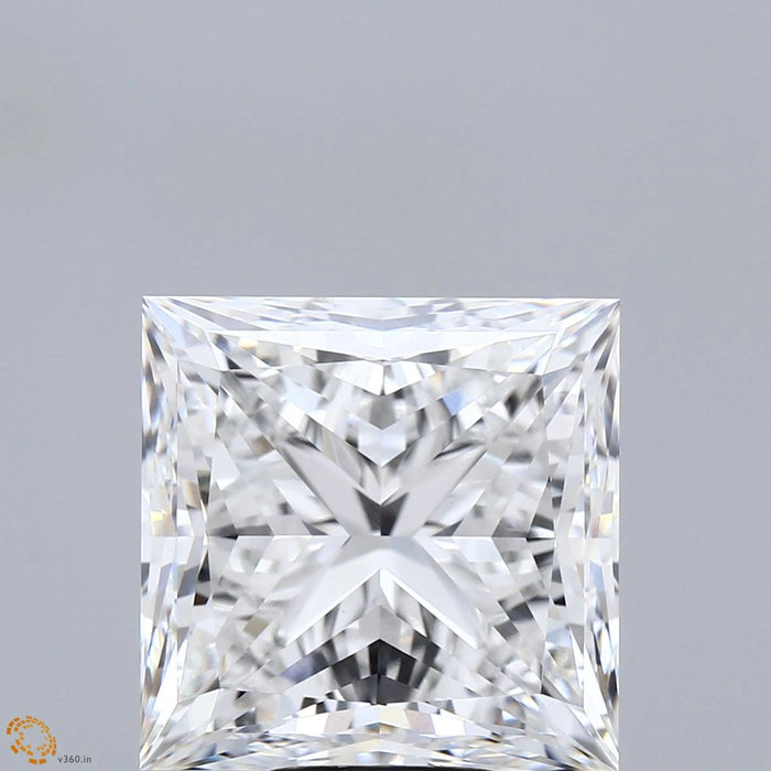 10.08 Carat Princess Lab Grown Diamond, Excellent Polish, E Color, VVS2 Clarity
