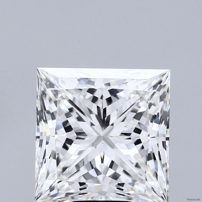 13.28 Carat Princess Lab Grown Diamond, Excellent Polish, F Color, VS2 Clarity