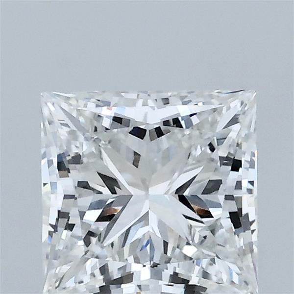 1.39 Carat Princess Lab Grown Diamond, Excellent Polish, D Color, VVS2 Clarity