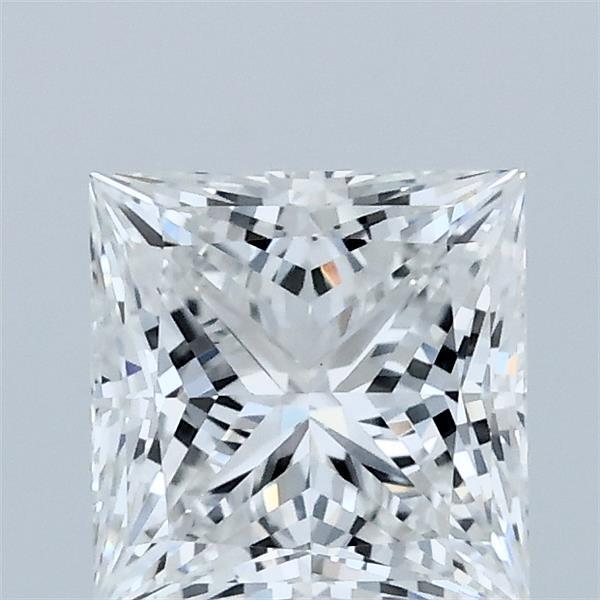 1.43 Carat Princess Lab Grown Diamond, Excellent Polish, F Color, VVS2 Clarity