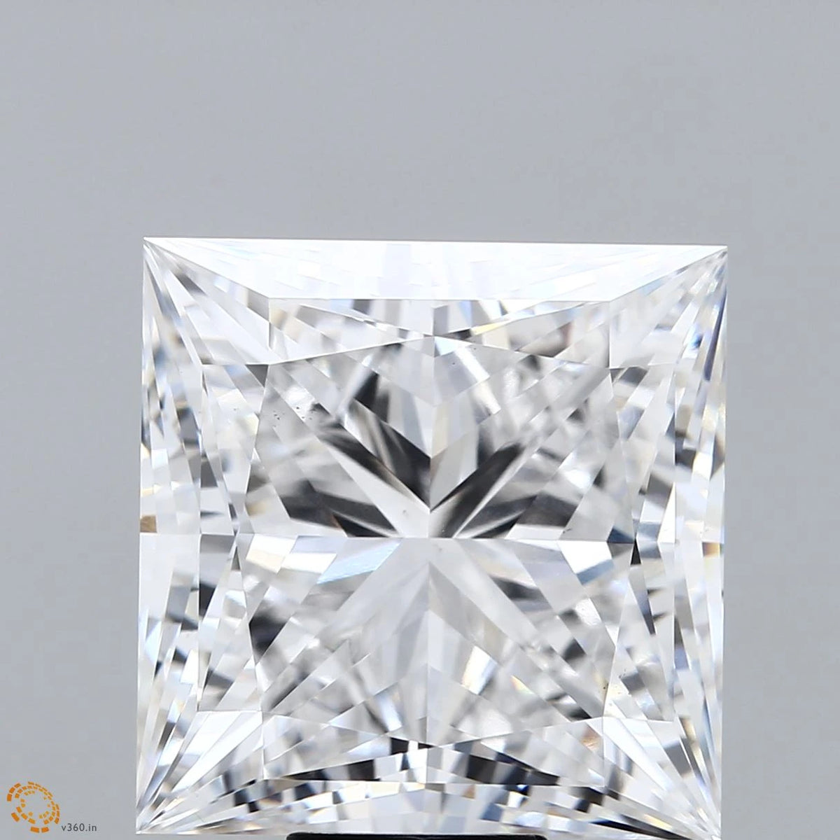 15.09 Carat Princess Lab Grown Diamond, Excellent Polish, E Color, VS1 Clarity