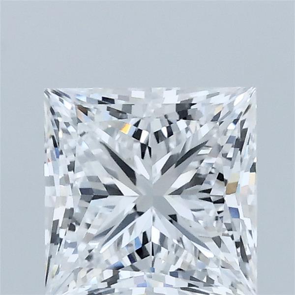 1.51 Carat Princess Lab Grown Diamond, Excellent Polish, D Color, VVS2 Clarity