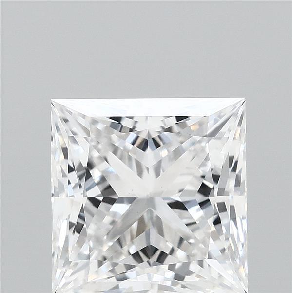 1.56 Carat Princess Lab Grown Diamond, Excellent Polish, F Color, VS1 Clarity