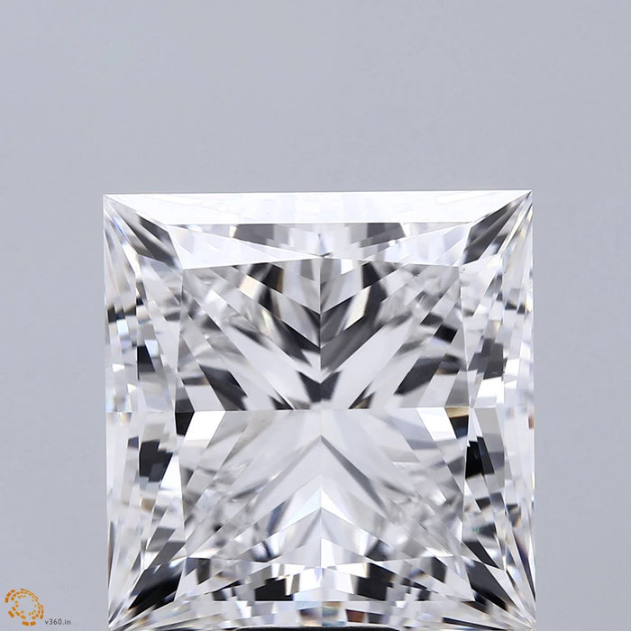 18.07 Carat Princess Lab Grown Diamond, Excellent Polish, F Color, VS1 Clarity