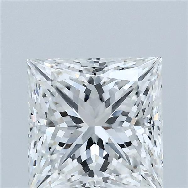 2.00 Carat Princess Lab Grown Diamond, Excellent Polish, F Color, VVS2 Clarity