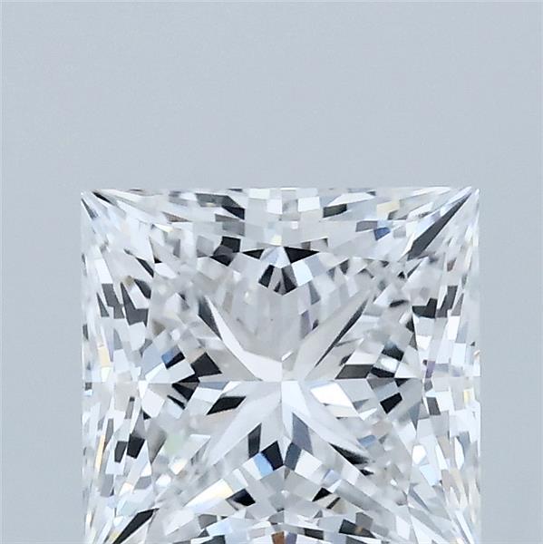 2.02 Carat Princess Lab Grown Diamond, Excellent Polish, D Color, VS1 Clarity