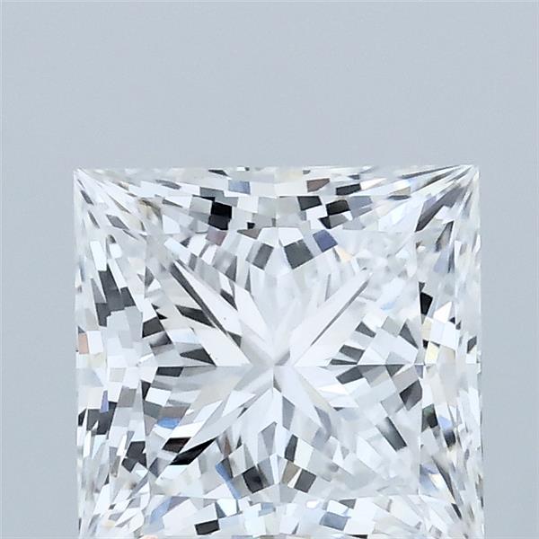 2.03 Carat Princess Lab Grown Diamond, Excellent Polish, D Color, VS1 Clarity