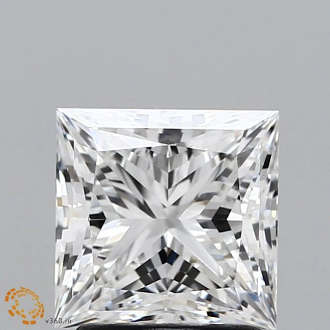 2.03 Carat Princess Lab Grown Diamond, Ideal Cut, G Color, VVS2 Clarity