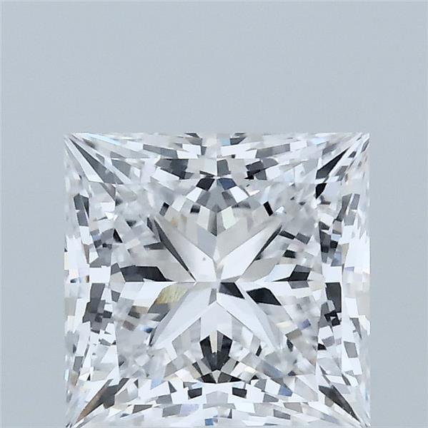 2.05 Carat Princess Lab Grown Diamond, Excellent Polish, D Color, VVS1 Clarity