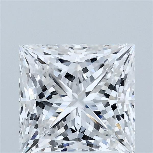 2.07 Carat Princess Lab Grown Diamond, Excellent Polish, D Color, VS1 Clarity