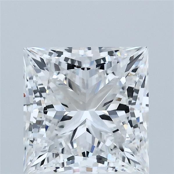 2.10 Carat Princess Lab Grown Diamond, Excellent Polish, E Color, VVS2 Clarity