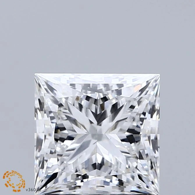 2.11 Carat Princess Lab Grown Diamond, Excellent Polish, E Color, VS1 Clarity