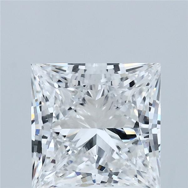 2.50 Carat Princess Lab Grown Diamond, Excellent Polish, D Color, VS1 Clarity