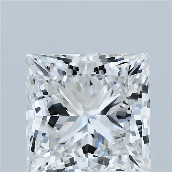 2.50 Carat Princess Lab Grown Diamond, Excellent Polish, F Color, VVS2 Clarity