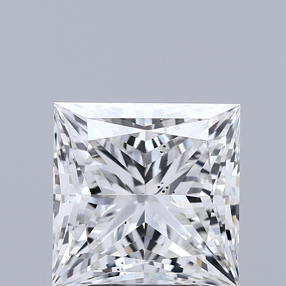 3.00 Carat Princess Lab Grown Diamond, Excellent Polish, F Color, VS2 Clarity