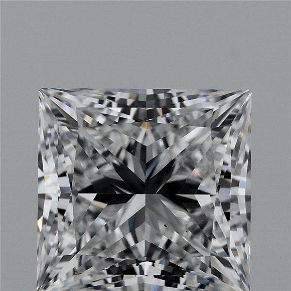 3.03 Carat Princess Lab Grown Diamond, Excellent Polish, D Color, VS1 Clarity