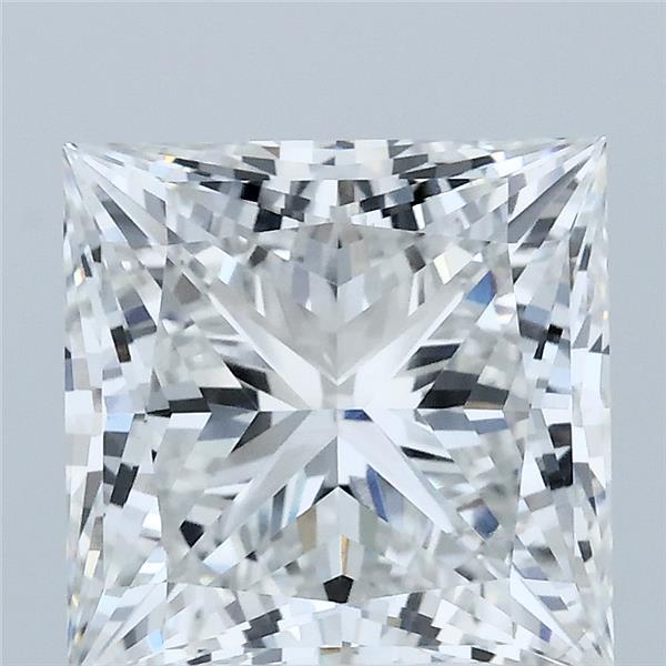 4.00 Carat Princess Lab Grown Diamond, Excellent Polish, F Color, VS1 Clarity