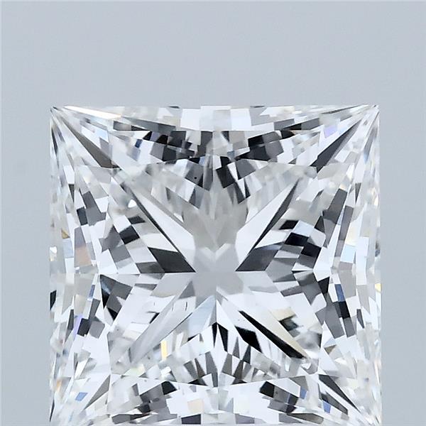 4.01 Carat Princess Lab Grown Diamond, Excellent Polish, D Color, VS1 Clarity