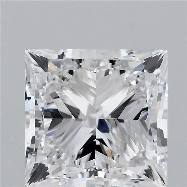 4.02 Carat Princess Lab Grown Diamond, Excellent Polish, D Color, VS1 Clarity