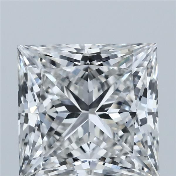 4.05 Carat Princess Lab Grown Diamond, Excellent Polish, F Color, VS1 Clarity