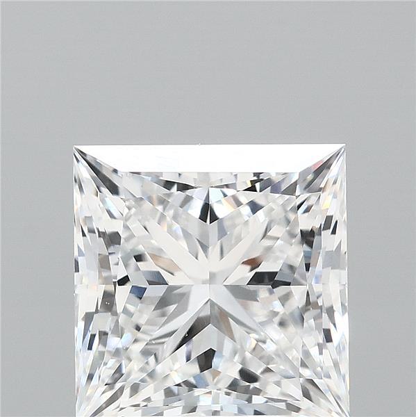 4.71 Carat Princess Lab Grown Diamond, Excellent Polish, D Color, VVS1 Clarity
