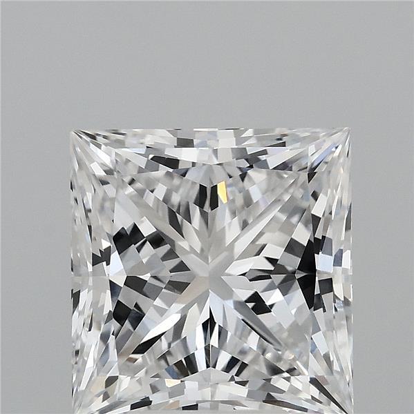 5.00 Carat Princess Lab Grown Diamond, Excellent Polish, D Color, VVS1 Clarity
