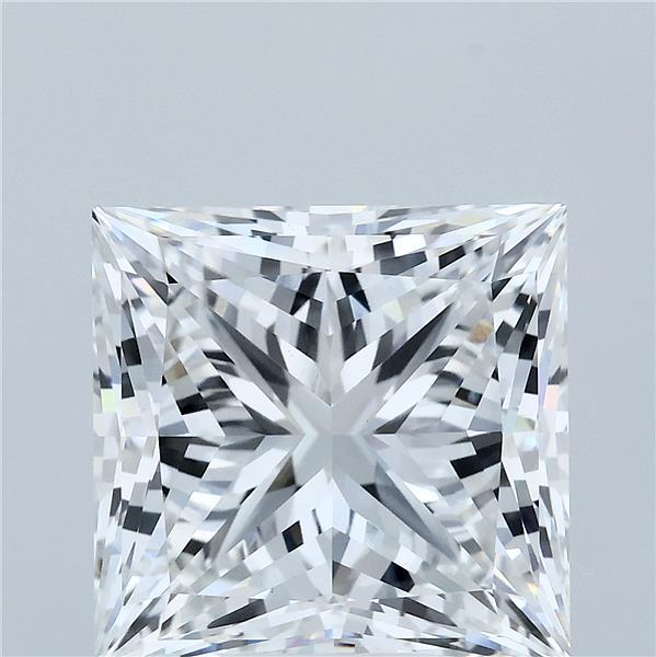 8.30 Carat Princess Lab Grown Diamond, Excellent Polish, F Color, VVS2 Clarity