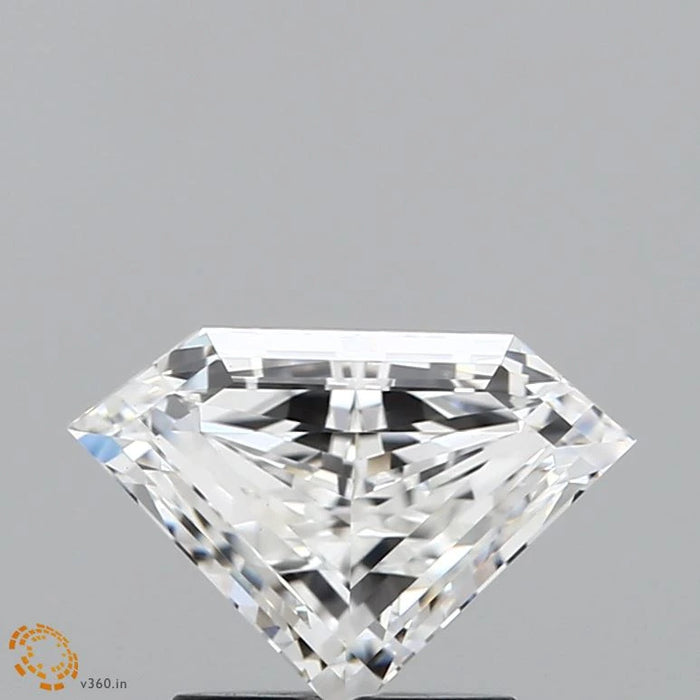 1.43 Carat Pentagon Step Cut Lab Grown Diamond, Excellent Polish, E Color, VS1 Clarity