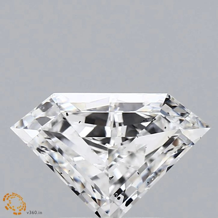 1.52 Carat Pentagon Step Cut Lab Grown Diamond, Excellent Polish, D Color, VS2 Clarity