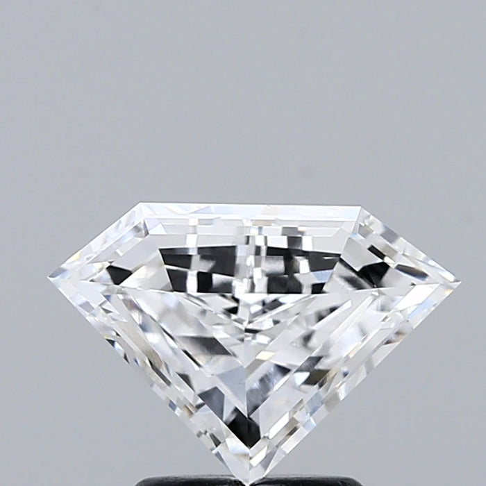 1.55 Carat Pentagon Step Cut Lab Grown Diamond, Excellent Polish, D Color, VVS2 Clarity