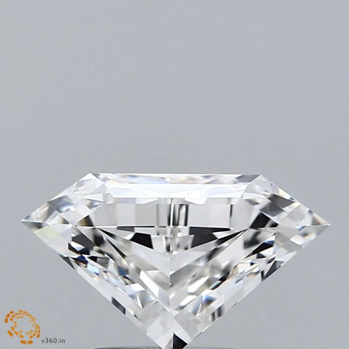 1.55 Carat Pentagon Step Cut Lab Grown Diamond, Excellent Polish, F Color, VVS2 Clarity