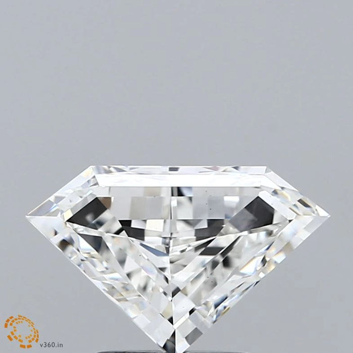 1.90 Carat Pentagon Step Cut Lab Grown Diamond, Excellent Polish, E Color, VS1 Clarity