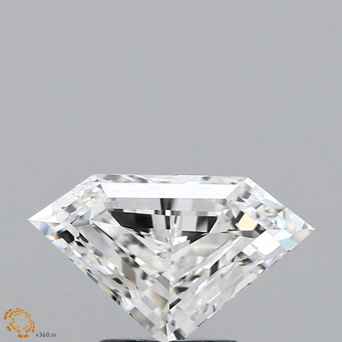 2.06 Carat Pentagon Step Cut Lab Grown Diamond, Excellent Polish, F Color, VS1 Clarity
