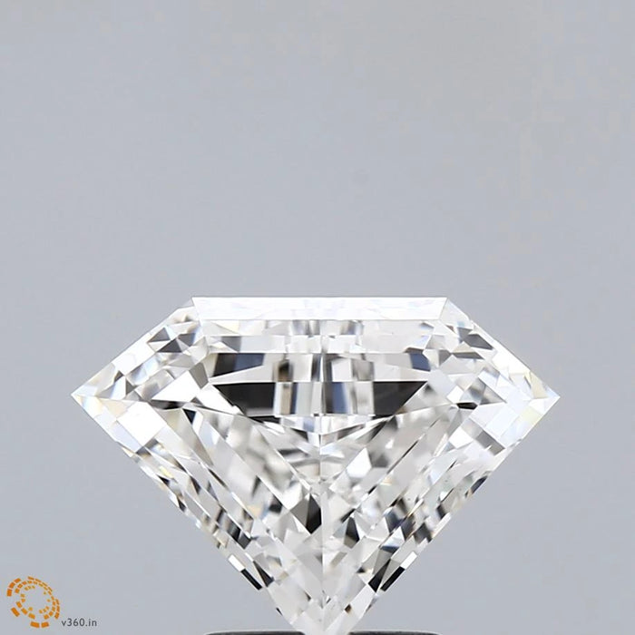 2.51 Carat Pentagon Step Cut Lab Grown Diamond, Excellent Polish, F Color, VS1 Clarity