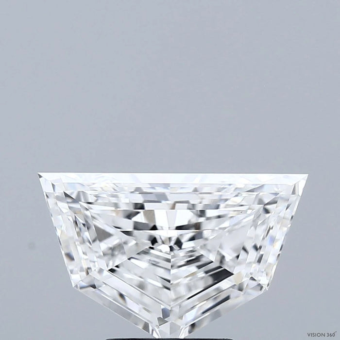 3.11 Carat Pentagon Step Cut Lab Grown Diamond, Excellent Polish, E Color, VVS2 Clarity