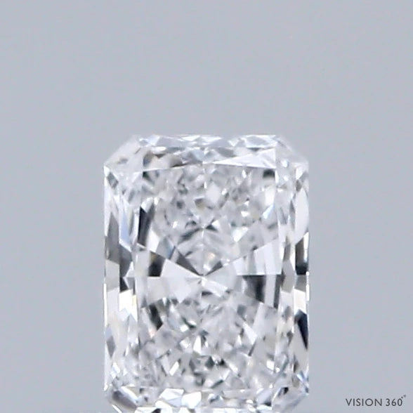 0.30 Carat Radiant Lab Grown Diamond, Very Good Polish, E Color, VVS1 Clarity