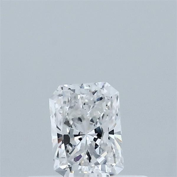0.31 Carat Radiant Lab Grown Diamond, Very Good Polish, D Color, VVS2 Clarity