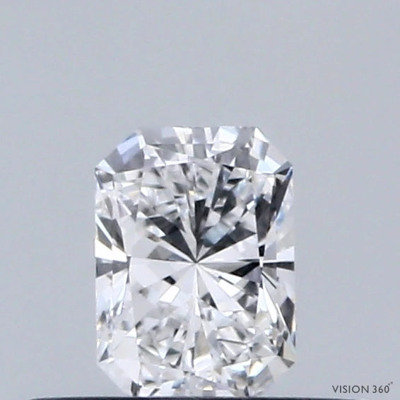 0.31 Carat Radiant Lab Grown Diamond, Very Good Polish, E Color, VVS2 Clarity