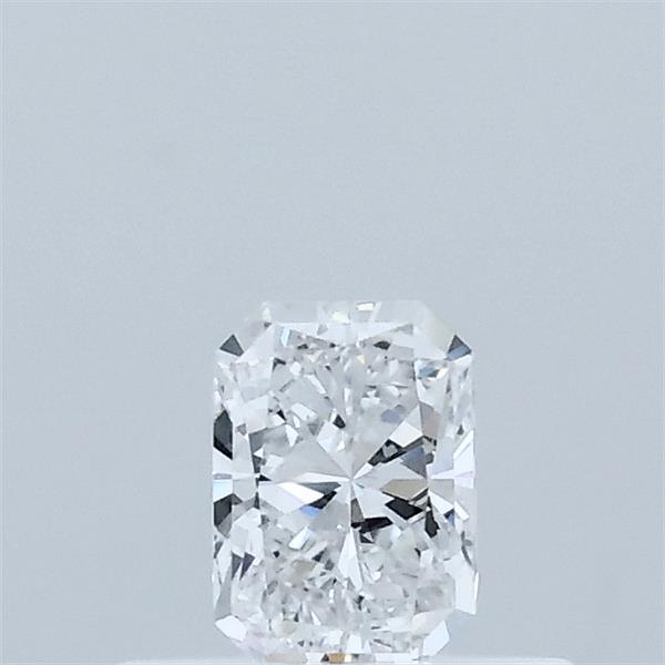 0.32 Carat Radiant Lab Grown Diamond, Very Good Polish, D Color, VVS2 Clarity