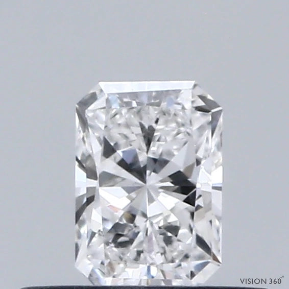 0.34 Carat Radiant Lab Grown Diamond, Very Good Polish, D Color, VS1 Clarity