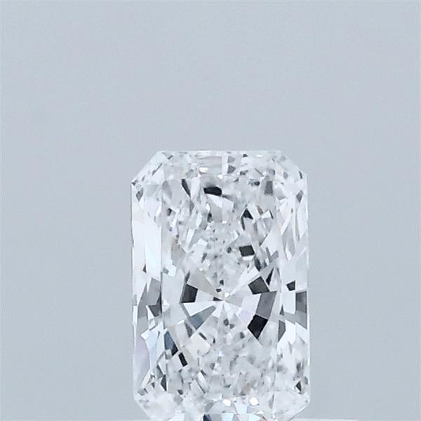 0.37 Carat Radiant Lab Grown Diamond, Very Good Polish, D Color, VVS2 Clarity