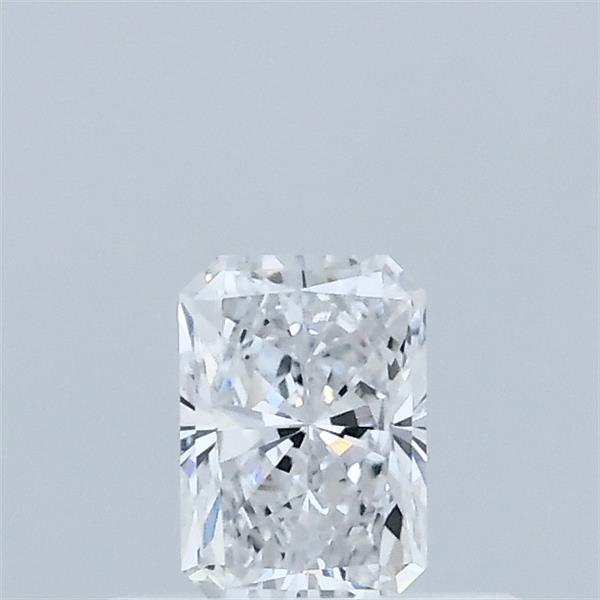 0.37 Carat Radiant Lab Grown Diamond, Very Good Polish, D Color, VVS2 Clarity