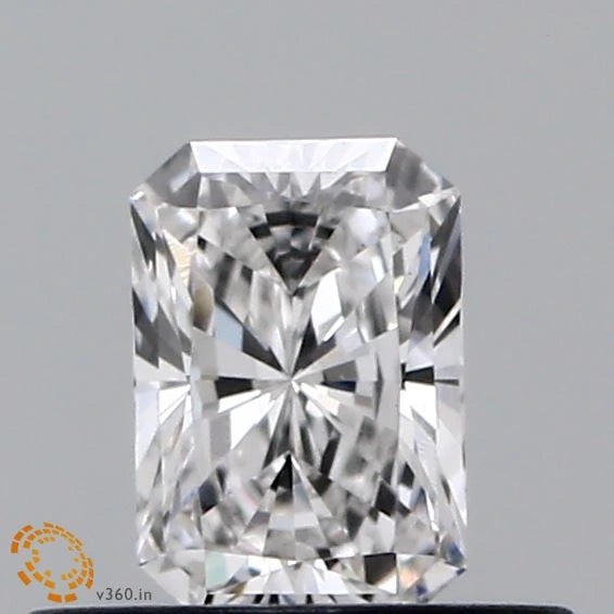 0.37 Carat Radiant Lab Grown Diamond, Very Good Polish, F Color, VS1 Clarity