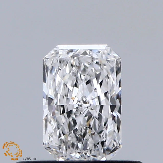 0.39 Carat Radiant Lab Grown Diamond, Very Good Polish, D Color, VS1 Clarity