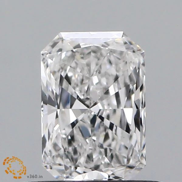 0.39 Carat Radiant Lab Grown Diamond, Very Good Polish, D Color, VS1 Clarity
