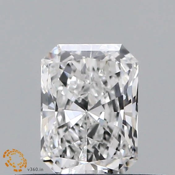 0.39 Carat Radiant Lab Grown Diamond, Very Good Polish, E Color, VS1 Clarity