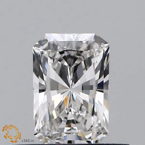 0.39 Carat Radiant Lab Grown Diamond, Very Good Polish, F Color, VS1 Clarity