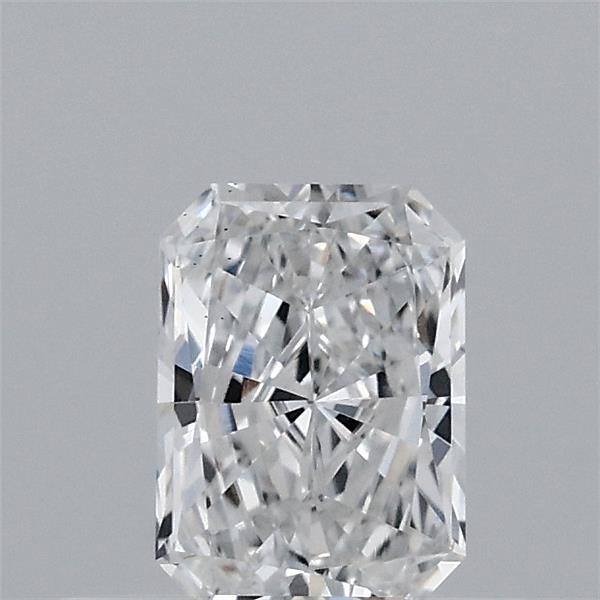 0.42 Carat Radiant Lab Grown Diamond, Very Good Polish, D Color, VS2 Clarity